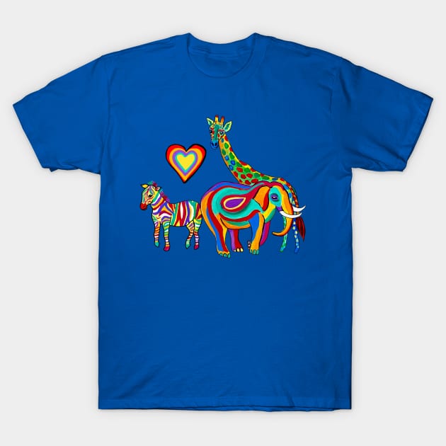 Rainbow Savanna T-Shirt by MagaliModoux